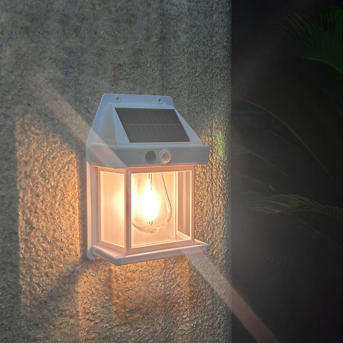 Waterproof Tungsten Bulb Intelligent Three Modes Modern Solar Wall Lights
