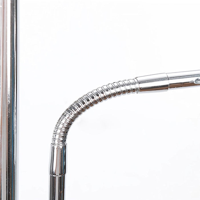 Industrial Finish Chrome Electroplated Metal Floor Lamp Integrated LED Standing Lamp