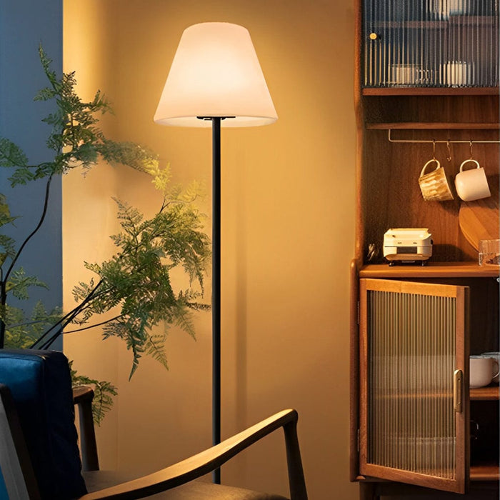 Iron 60'' Intelligent LED RGB 16 Colors Floor Lamp with Remote Outdoor Waterproof Cone Standing Light