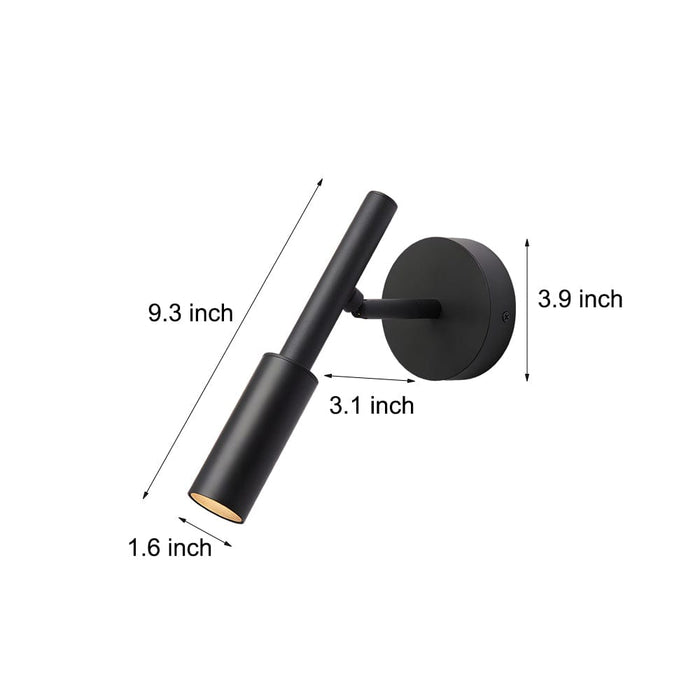 1-Light COB Adjustable Tubino Wall Light. 3-Step Dimming