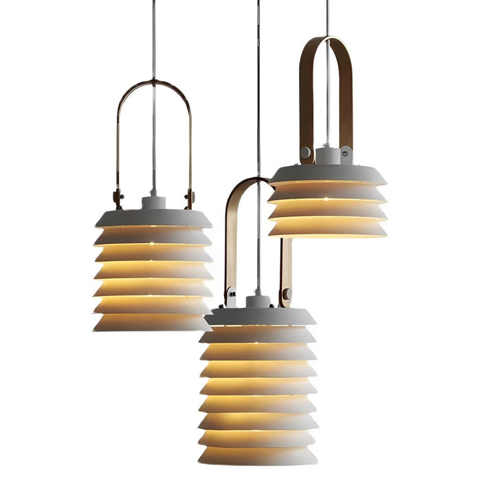 Creative Multi-layer Metal Minimalist Nordic Pendant Light Hanging Lamp