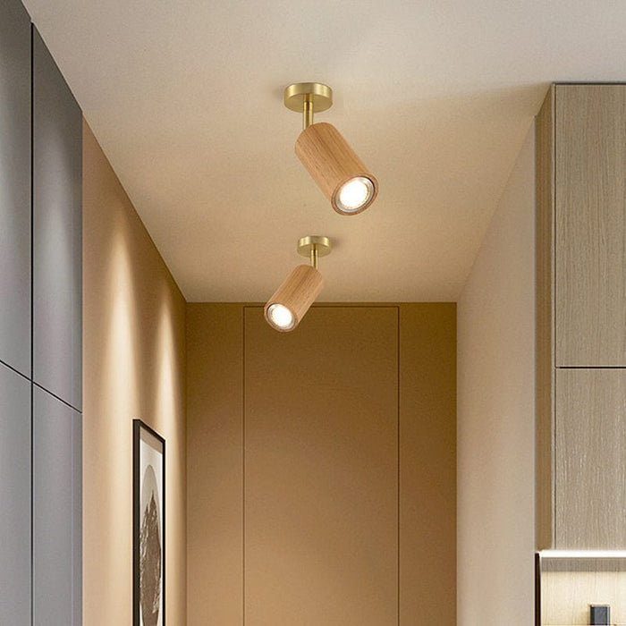 Adjustable 1/4 Lights Three Step Dimming Japanese-Style Ceiling Spotlights