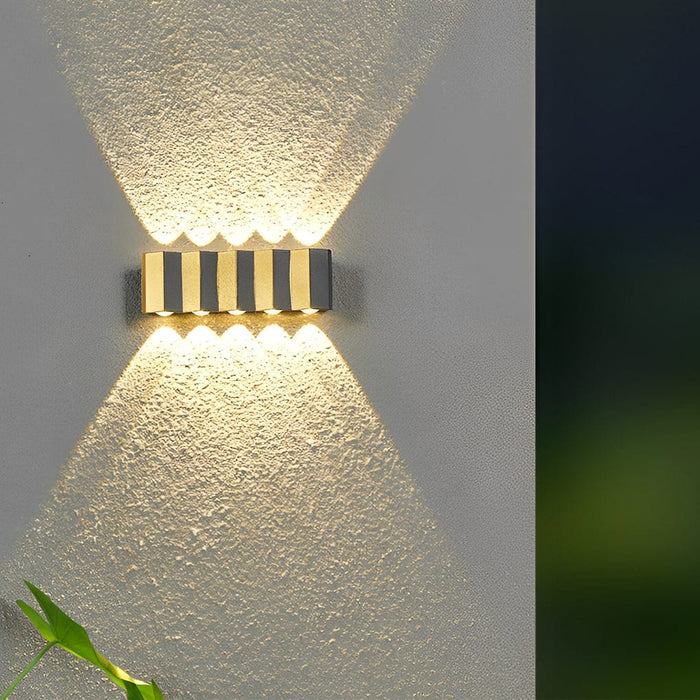 Wavy Creative Up and Down Light LED Waterproof Modern Wall Lights Fixture