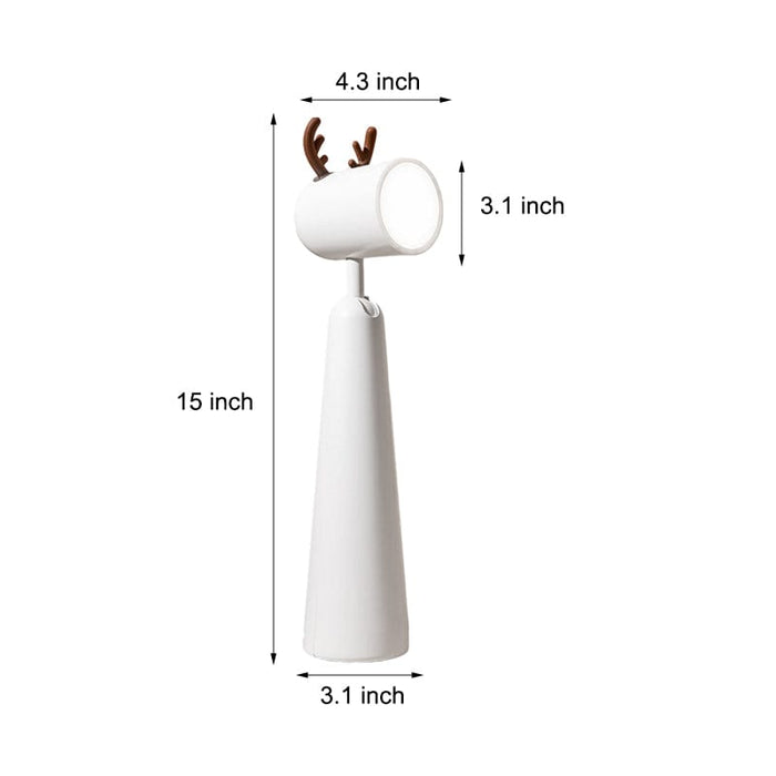 Cartoon Antlers Cute USB Rechargeable Adjustable White Modern Night Lights