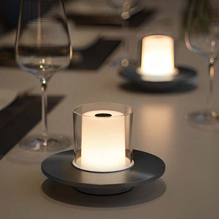 Modern Candle Cordless Table Lamp USB Touch/Gesture Dimming LED Night Light