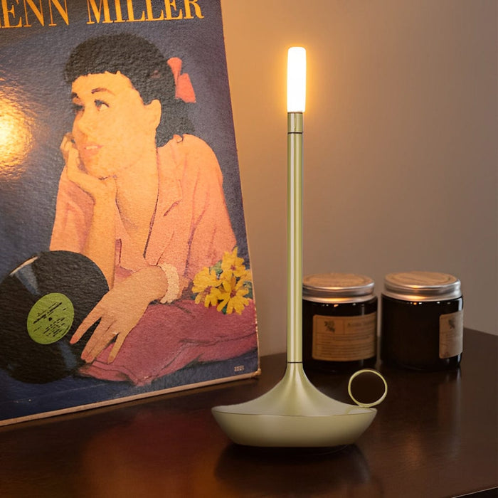 Candle Cordless Table Lamp USB Touch Dimming Portable LED Warm Wick Lighting