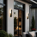 Dimmable Waterproof Rectangle Black LED Outdoor Wall Sconces