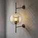 Dimmable Vintage Industrial Glass Globe LED Wall Sconces
