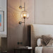 Dimmable Vintage Industrial Glass Globe LED Wall Sconces