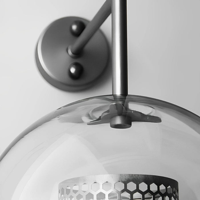 Dimmable Vintage Industrial Glass Globe LED Wall Sconces