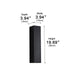 Dimmable Waterproof Outdoor Rectangular Up and Down Exterior Wall Lights