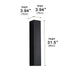 Dimmable Waterproof Outdoor Rectangular Up and Down Exterior Wall Lights