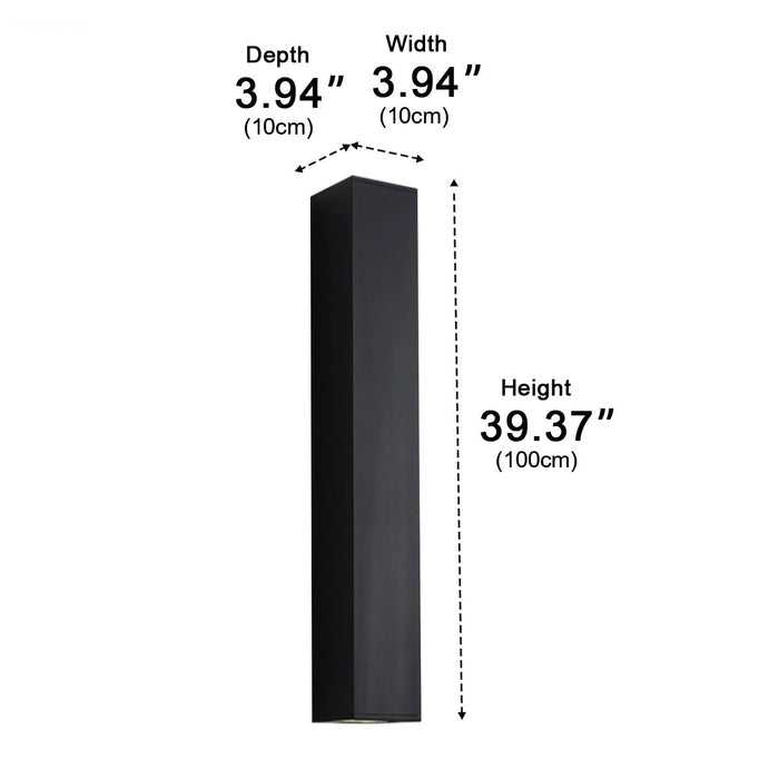 Dimmable Waterproof Outdoor Rectangular Up and Down Exterior Wall Lights