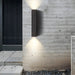 Dimmable Waterproof Outdoor Rectangular Up and Down Exterior Wall Lights