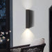 Dimmable Waterproof Outdoor Rectangular Up and Down Exterior Wall Lights
