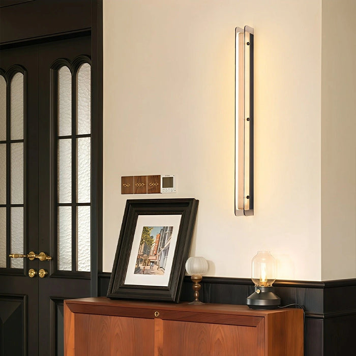 Modern Minimalist Slim Vertical LED Linear Wall Sconce