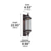 Vintage Cylinder Waterproof Porch Outdoor Wall Light