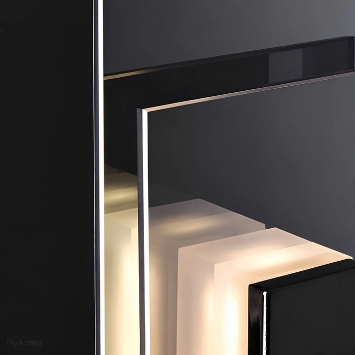 Modern Minimalist Linear Glass LED Wall Sconce