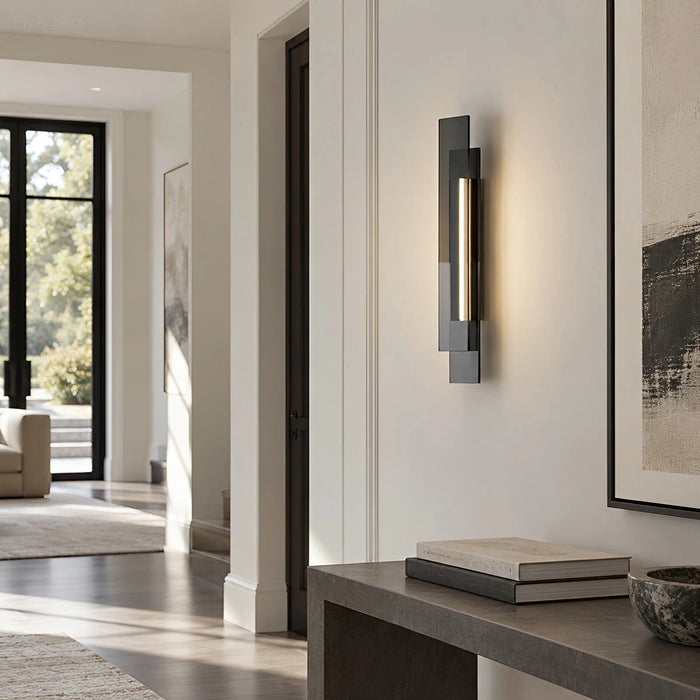 Modern Minimalist Linear Glass LED Wall Sconce