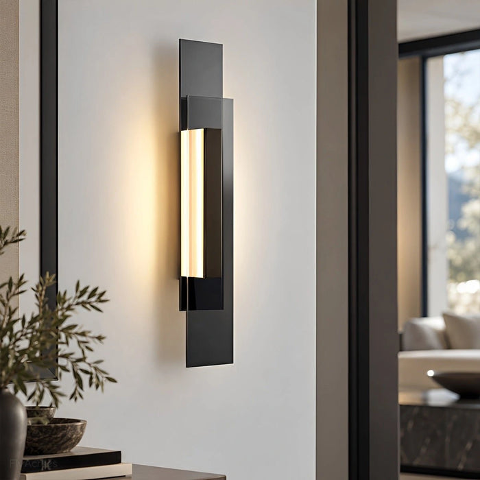 Modern Minimalist Linear Glass LED Wall Sconce