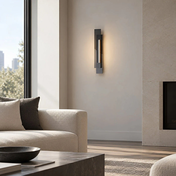 Modern Minimalist Linear Glass LED Wall Sconce