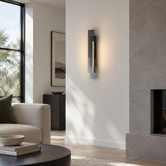 Modern Minimalist Linear Glass LED Wall Sconce