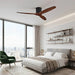 Modern Wing-inspired Wood 3-Blade DC Motor Reverse Ceiling Fan