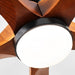 60 Inch Modern Wood Ceiling Fan with Full-Spectrum LED Light