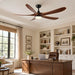 60 Inch Modern Wood Ceiling Fan with Full-Spectrum LED Light