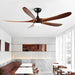 60 Inch Modern Wood Ceiling Fan with Full-Spectrum LED Light