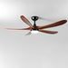 60 Inch Modern Wood Ceiling Fan with Full-Spectrum LED Light
