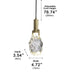 Modern Geometric Crystal Pendant Light