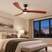 72 Inch Oversized Modern Wood LED Ceiling Fan with Light