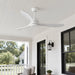 Waterproof Modern Wood 3-Blade Outdoor Ceiling Fan