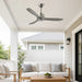 Waterproof Modern Wood 3-Blade Outdoor Ceiling Fan