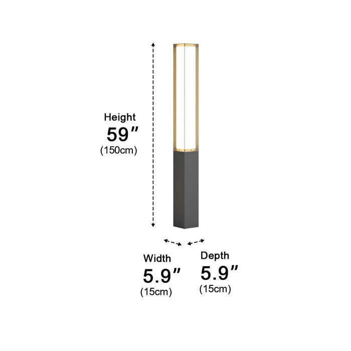59'' Outdoor Waterproof High Pole Pathway Lights