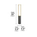 59'' Outdoor Waterproof High Pole Pathway Lights