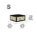 Dimension diagram for size 16.5 in.: Length 16.5 in./42 cm, Width 16.5 in./42 cm, Height 5.9 in./15 cm