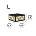 Dimension diagram for size 24.4 in.: Length 24.4 in./62 cm, Width 24.4 in./62 cm, Height 5.9 in./15 cm