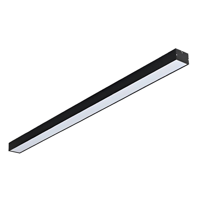 6 Set Minimalist Black LED Office Hanging Linear Light