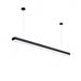 6 Set Minimalist Black LED Office Hanging Linear Light