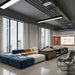 6 Set Minimalist Black LED Office Hanging Linear Light