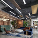 6 Set Minimalist Black LED Office Hanging Linear Light