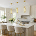 Dimmable Vintage Industrial Crystal Glass Pendant Light Ceiling Light