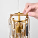 Dimmable Vintage Industrial Crystal Glass Pendant Light Ceiling Light