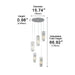 Dimmable Vintage Industrial Crystal Glass Pendant Light Ceiling Light