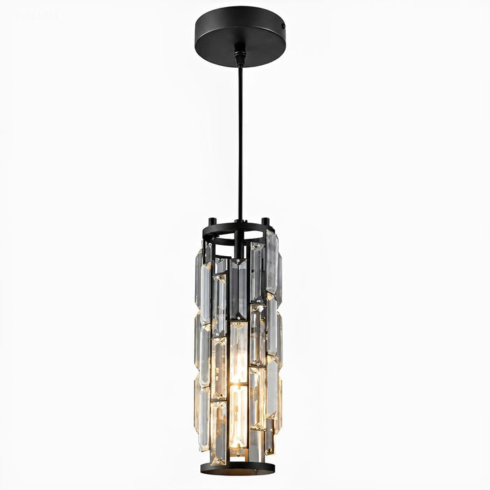 Dimmable Vintage Industrial Crystal Glass Pendant Light Ceiling Light
