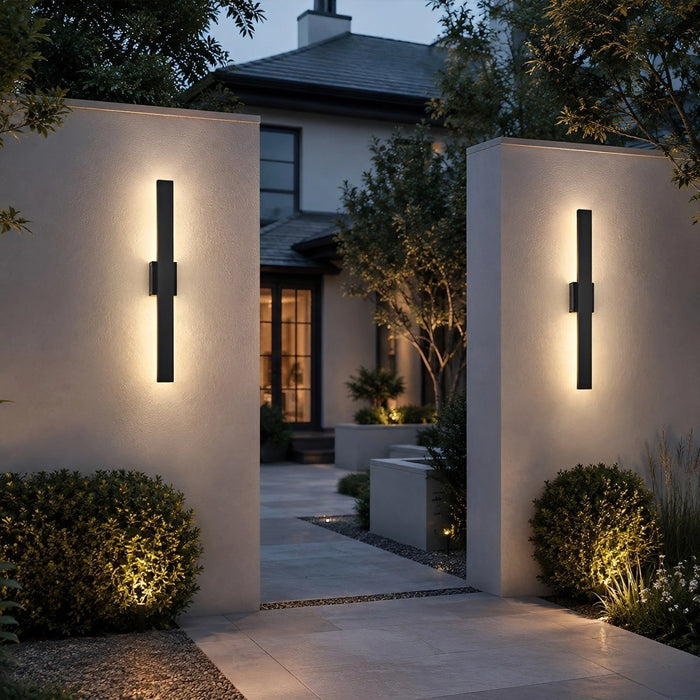 Waterproof Modern Dimmable Linear LED Outdoor Wall Light