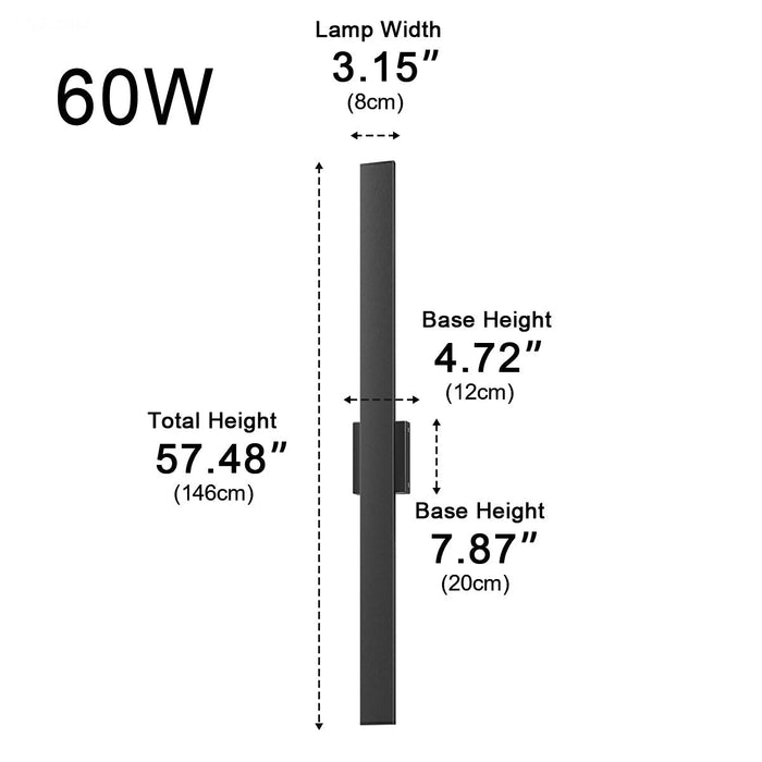 Waterproof Modern Dimmable Linear LED Outdoor Wall Light
