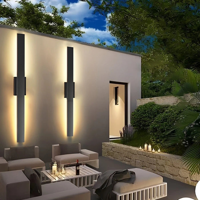 Waterproof Modern Dimmable Linear LED Outdoor Wall Light